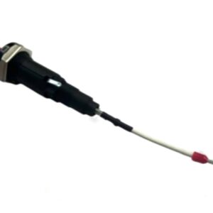 (CS) 18mm HEAVY DUTY PIEZO IGNITION SPARK BUTTON & CONVERTING LEAD PIN / SPADE END