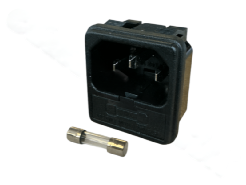 (CS) ARCHWAY DONER KEBAB MACHINE REAR MAINS POWER CONNECTOR 3 PIN TERMINAL PLUG & FUSE
