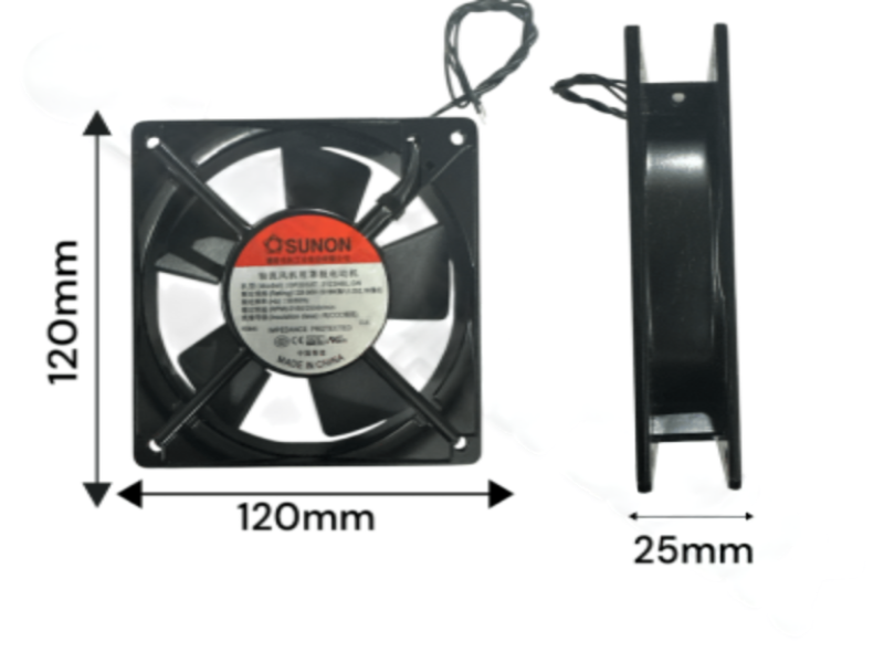 (CS) ADEXA REFRIGERATION METAL FAN AXIAL SQUARE FAN MOTOR SIZE 120 x120 x 25MM - Image 4