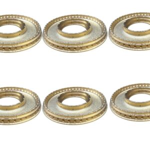 (CS) 6 x 227017 BLUE SEAL 6 BURNER GAS RANGE BURNER CAP TOP ROUND RING 115MM DIA G56D