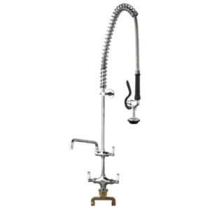 (CS) AQUAJET AJPR20-BF2 COMPLETE PRE RINSE KIT SINGLE PEDESTAL & 12″ BOWL FILLER SPOUT TAP CS0276